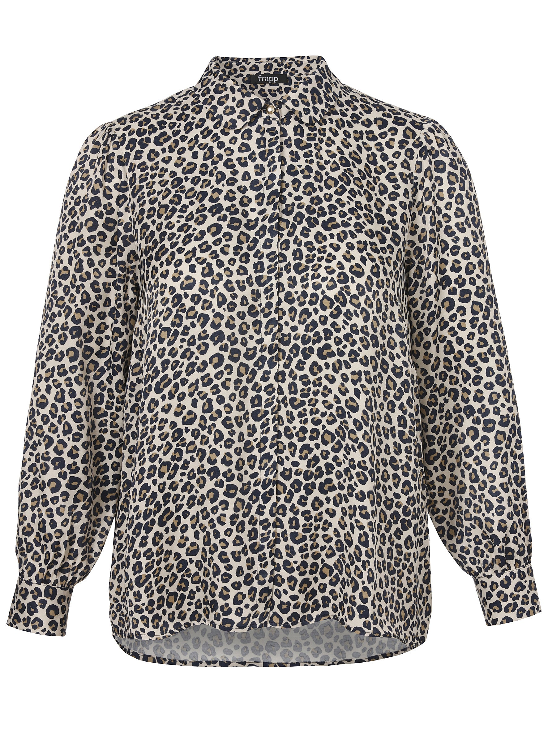 Bluse aus Viskose - 757-camel multicolor - Braun