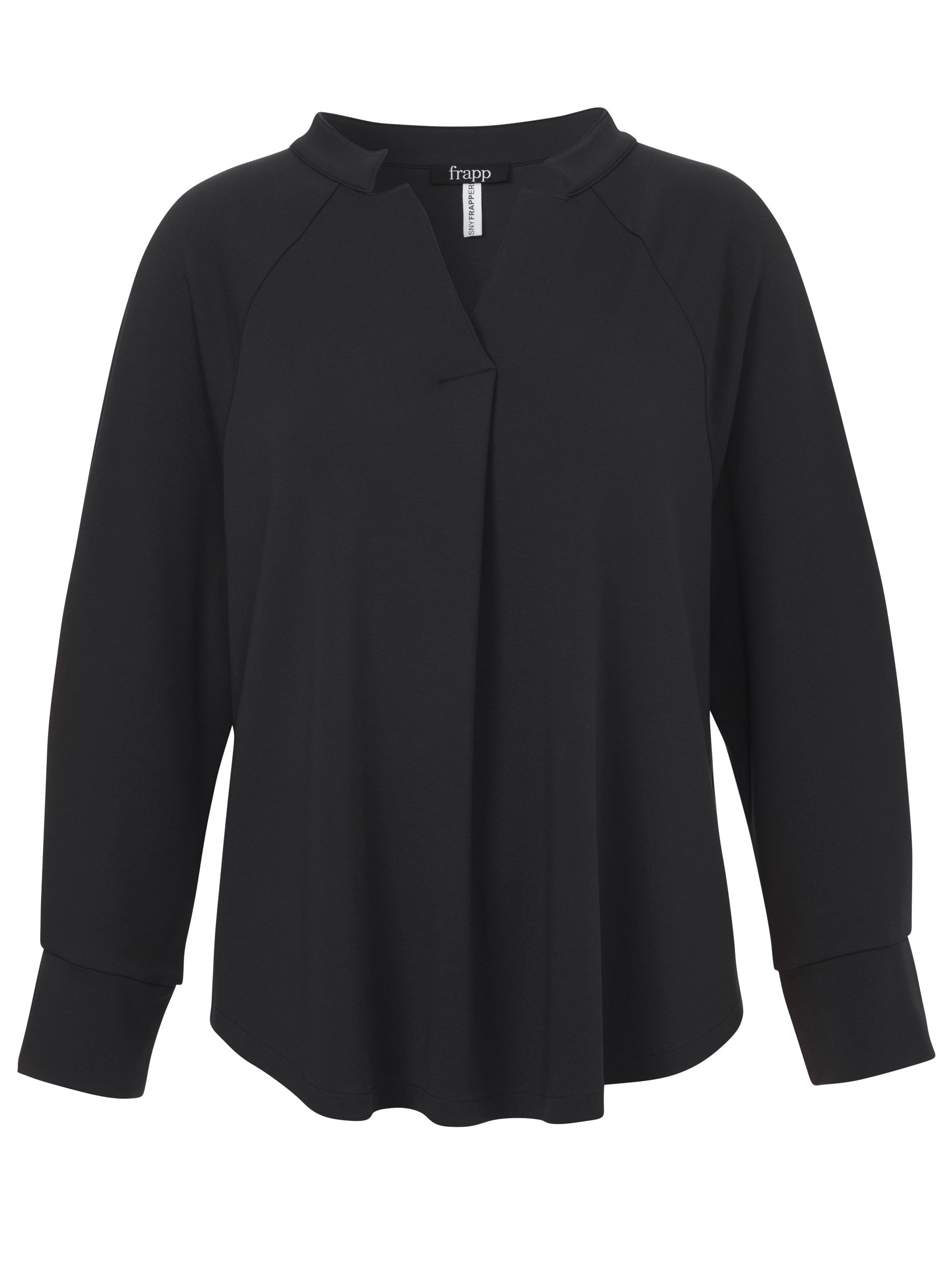 Sweatshirt aus Viskosemix - 104-black - Schwarz