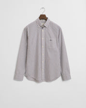 Hemd gestreift Regular Fit - 604-PLUMPED RED - Rot