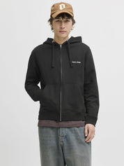 Sweatjacke - Black - Schwarz