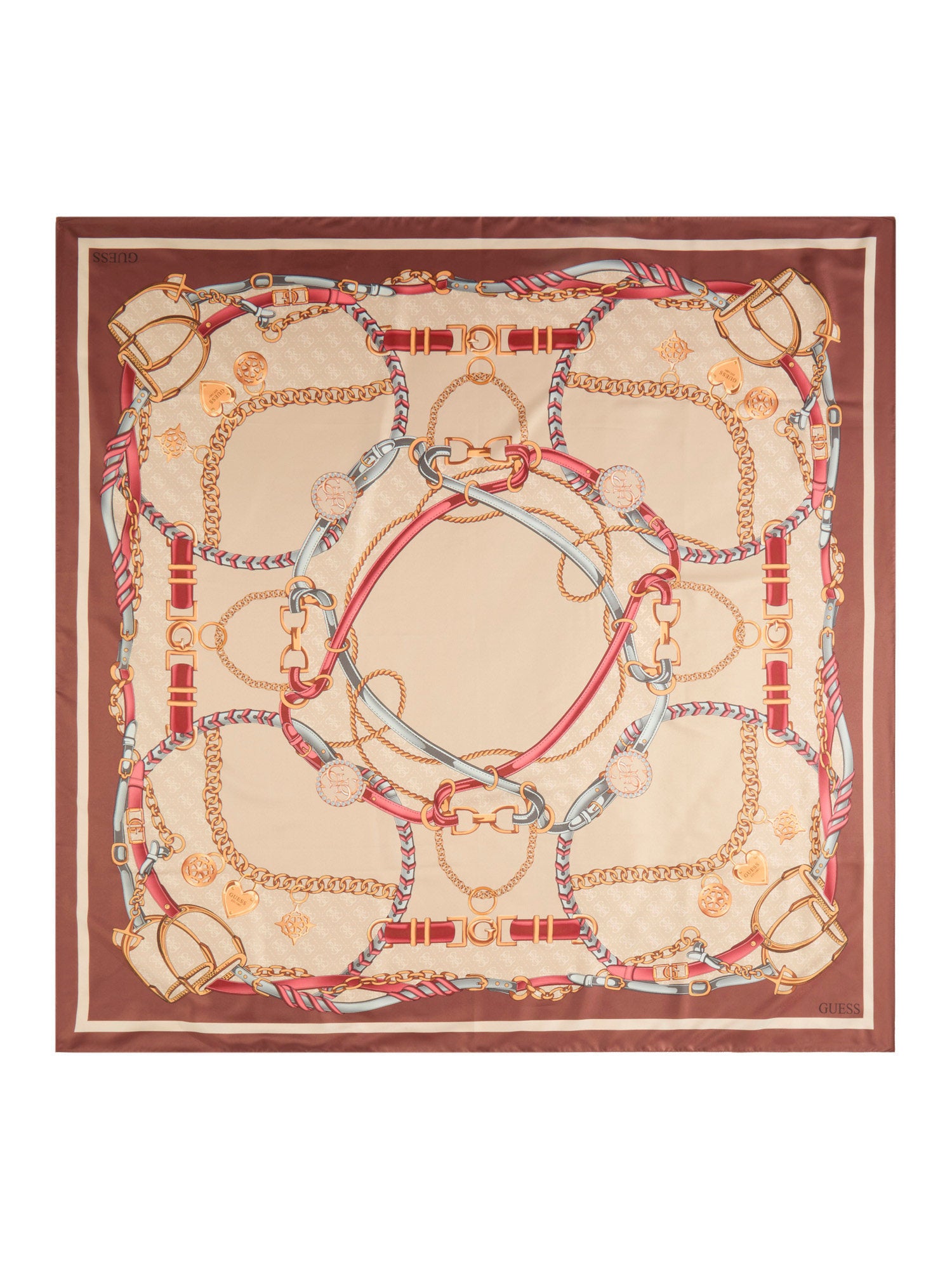 Tuch KEFIAH mit Print - PMC - Rot