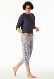 Schlaf-Hose 3/4 - 917-multicolor 6 - Violett