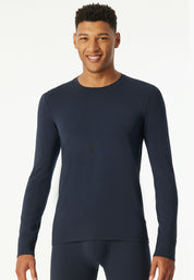 Schlafshirt aus Viskosemix - 804-nachtblau - Blau