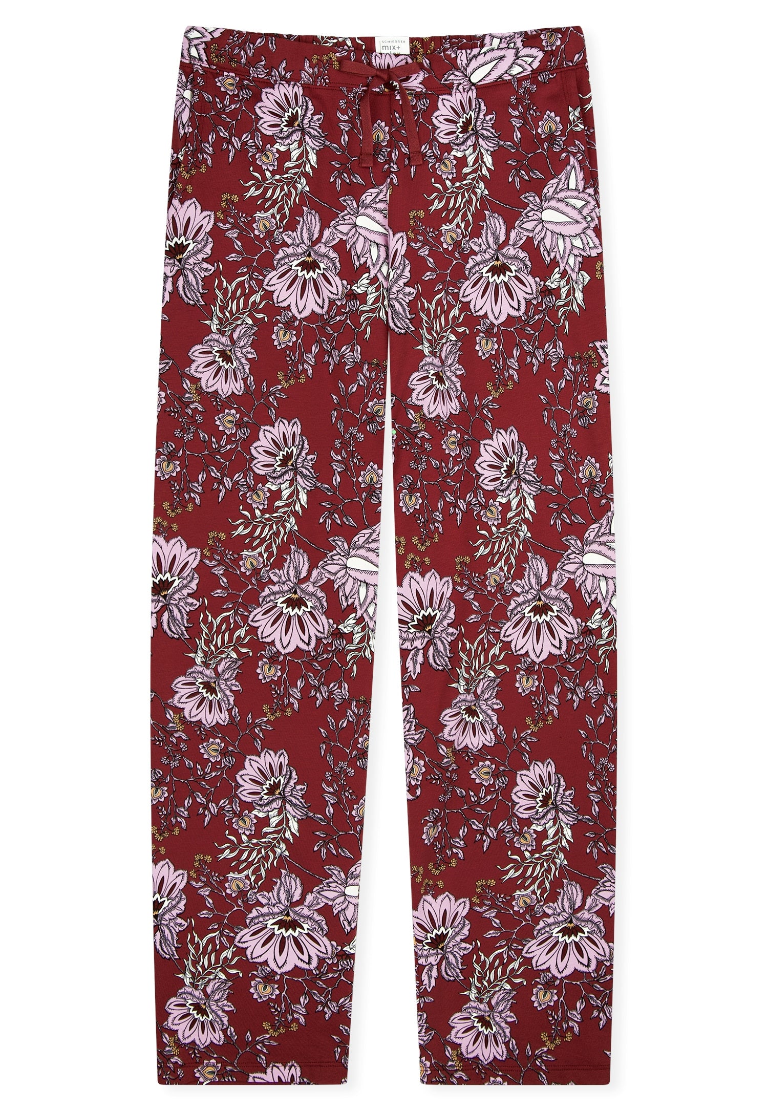 Schlafhose aus Baumwolle - 507-dunkelrot - Rot