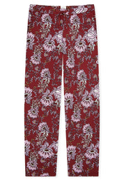 Schlafhose aus Baumwolle - 507-dunkelrot - Rot