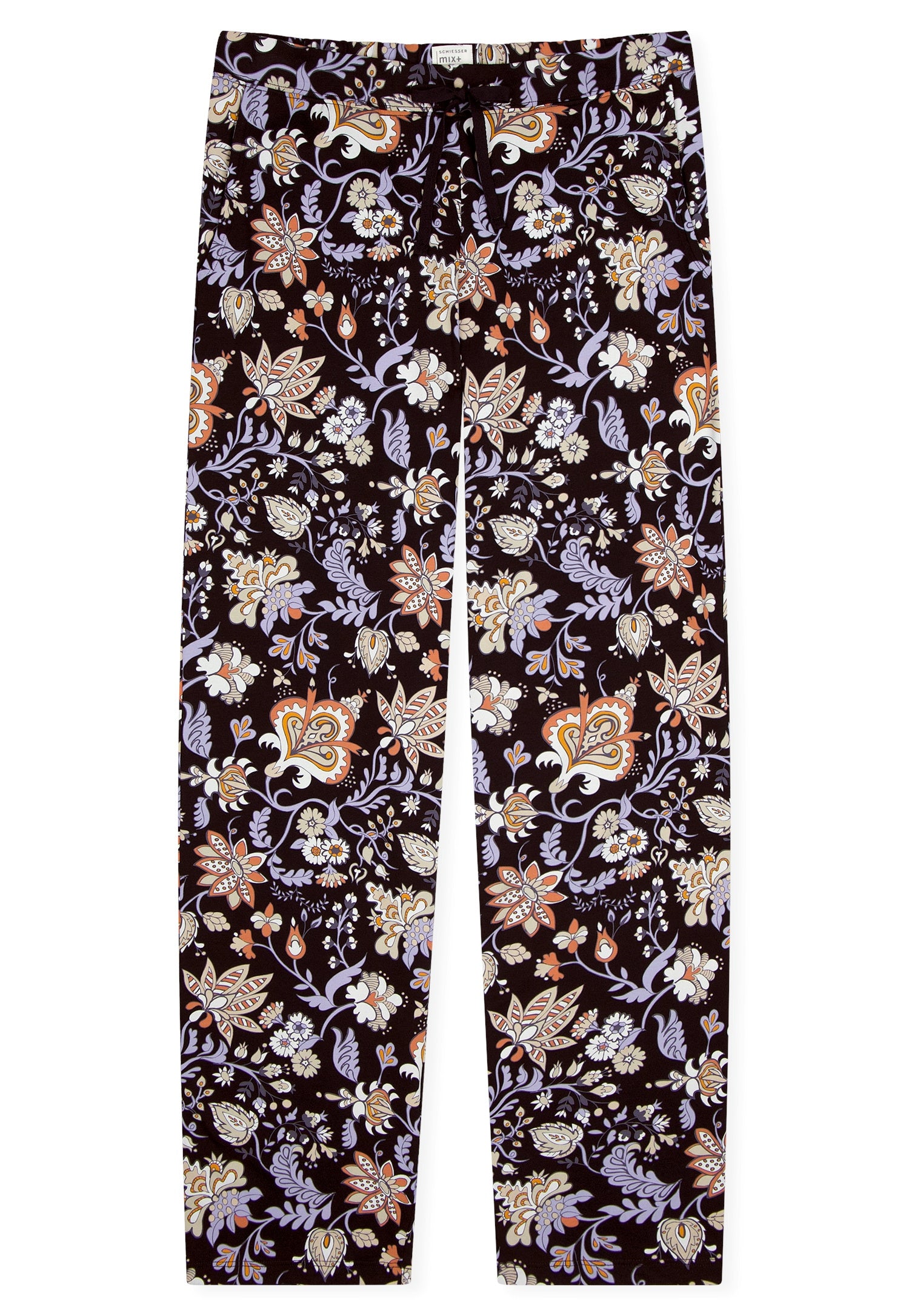 Schlafhose aus Baumwolle - 000-schwarz - Schwarz