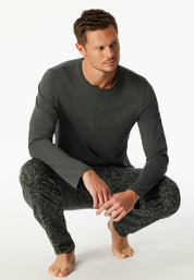 Langarmshirt aus Baumwolle - 702-dunkelgrün - Grün