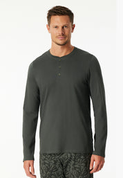 Langarmshirt aus Baumwolle - 702-dunkelgrün - Grün