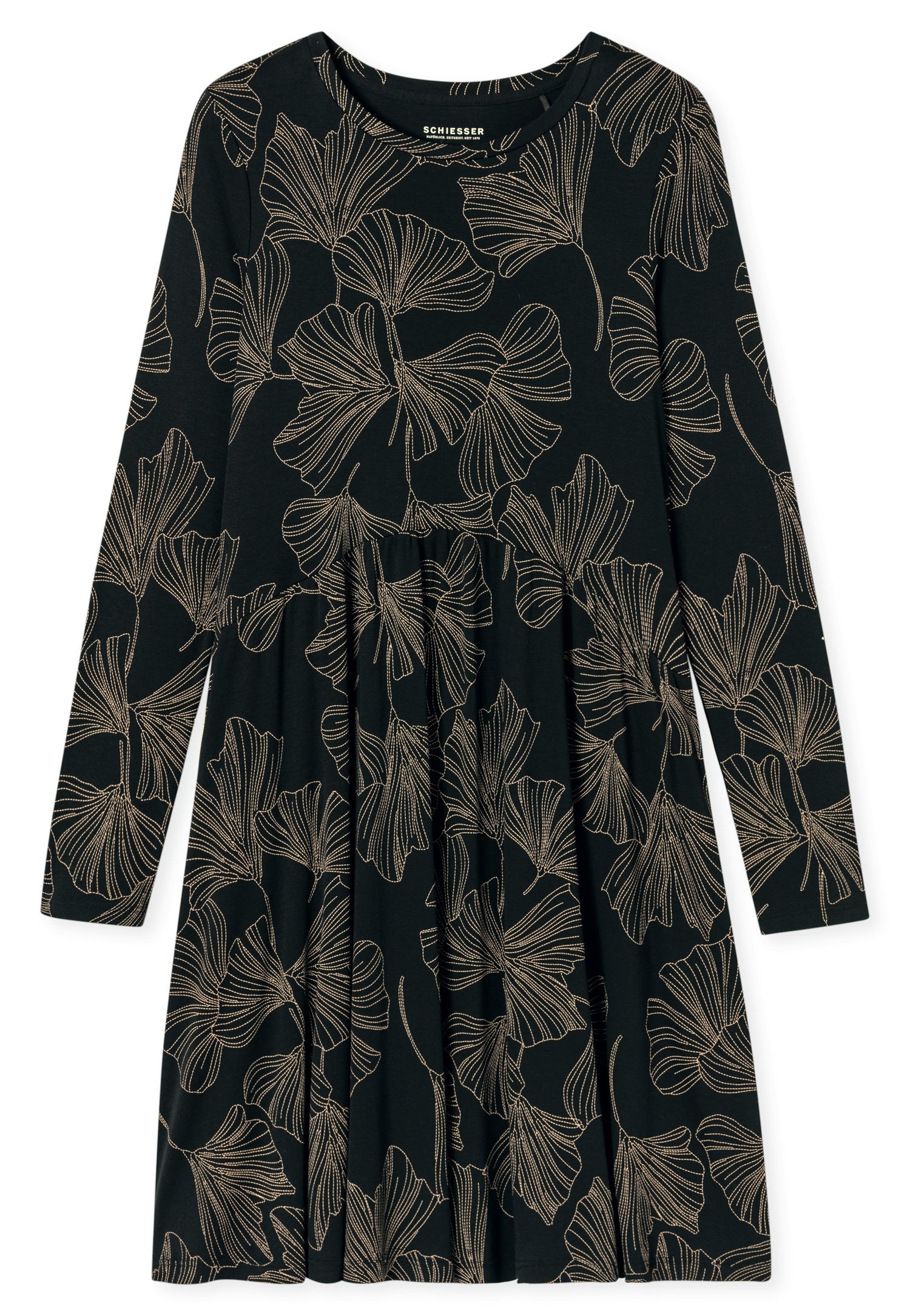 Nachthemd - 000-schwarz - Schwarz