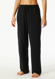 Schlafhose aus Viskosemix - 000-schwarz - Schwarz