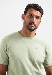 T-Shirt aus Baumwolle - 197-Light Moss - Grün