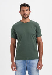 T-Shirt aus Baumwolle - 052-Dark Green - Grün