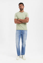 T-Shirt aus Baumwolle - 197-Light Moss - Grün