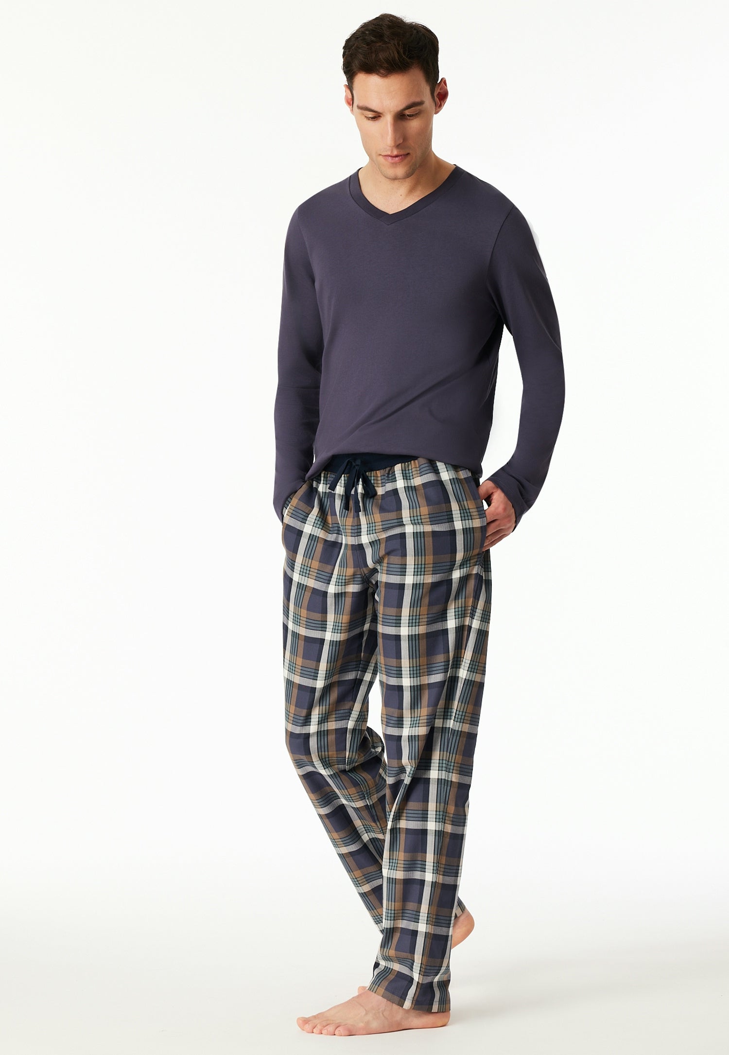 Schlafhose - 207-graphit - Mehrfarbig