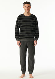 Schlafanzug aus Frottee - 213-dunkelgrau-mel. - Grau