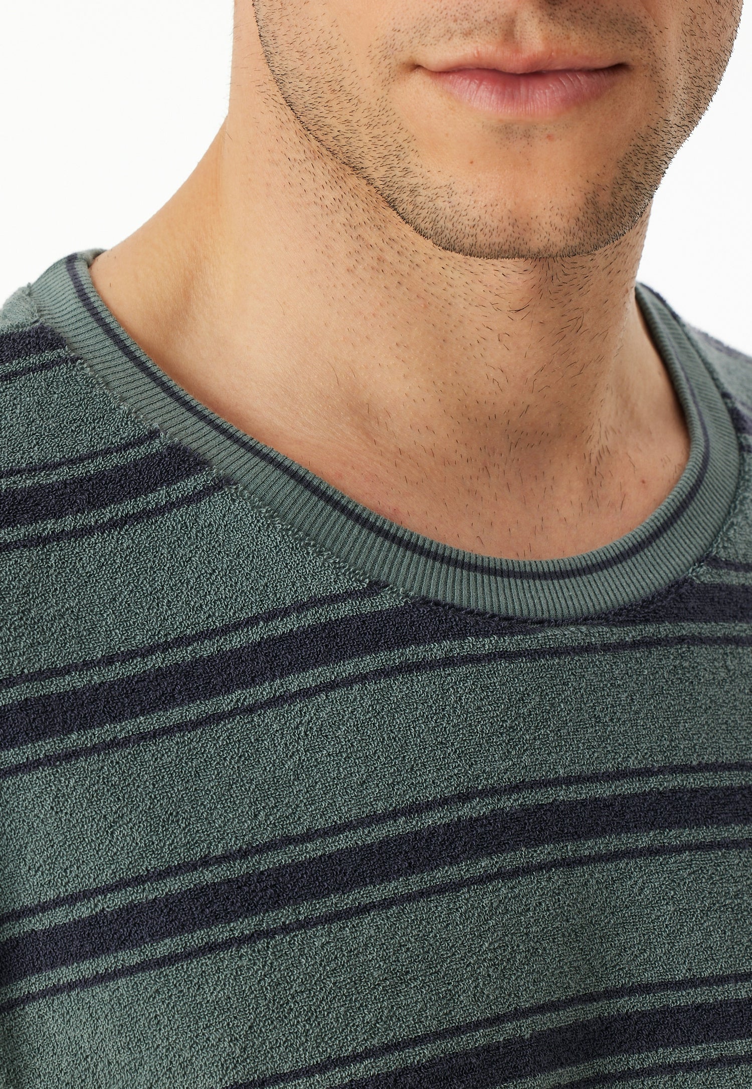 Schlafanzug aus Frottee - 709-mineral - Blau