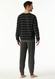 Schlafanzug aus Frottee - 213-dunkelgrau-mel. - Grau