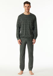 Schlafanzug aus Baumwolle - 702-dunkelgrün - Grün