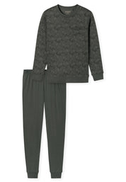 Schlafanzug aus Baumwolle - 702-dunkelgrün - Grün