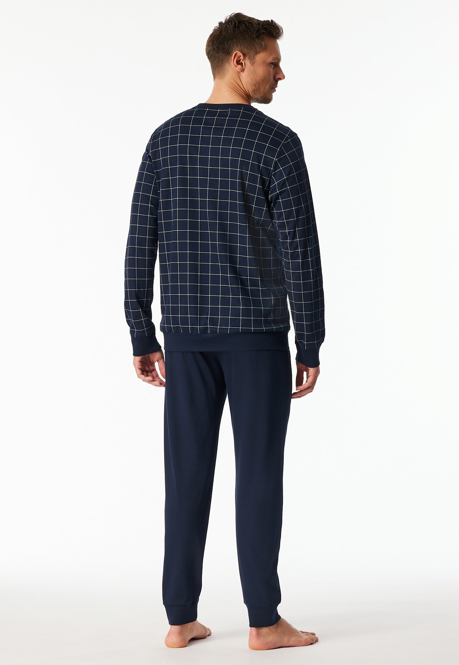 Schlafanzug aus Baumwolle - 804-nachtblau - Blau