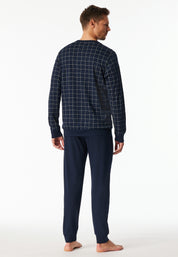 Schlafanzug aus Baumwolle - 804-nachtblau - Blau