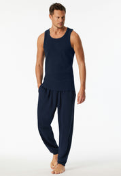 Tanktop aus Baumwolle - 801-admiral - Blau