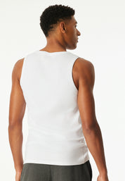 Tanktop aus Baumwolle - 100-weiss - Weiß