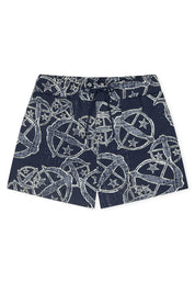 Schlupfshorts aus Baumwolle - 913-multicolor 2 - Blau