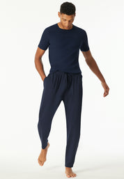 Pyjama Hose - 801-admiral - Blau