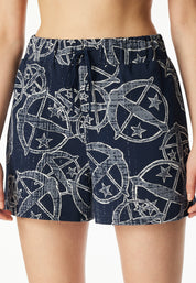 Schlupfshorts aus Baumwolle - 913-multicolor 2 - Blau