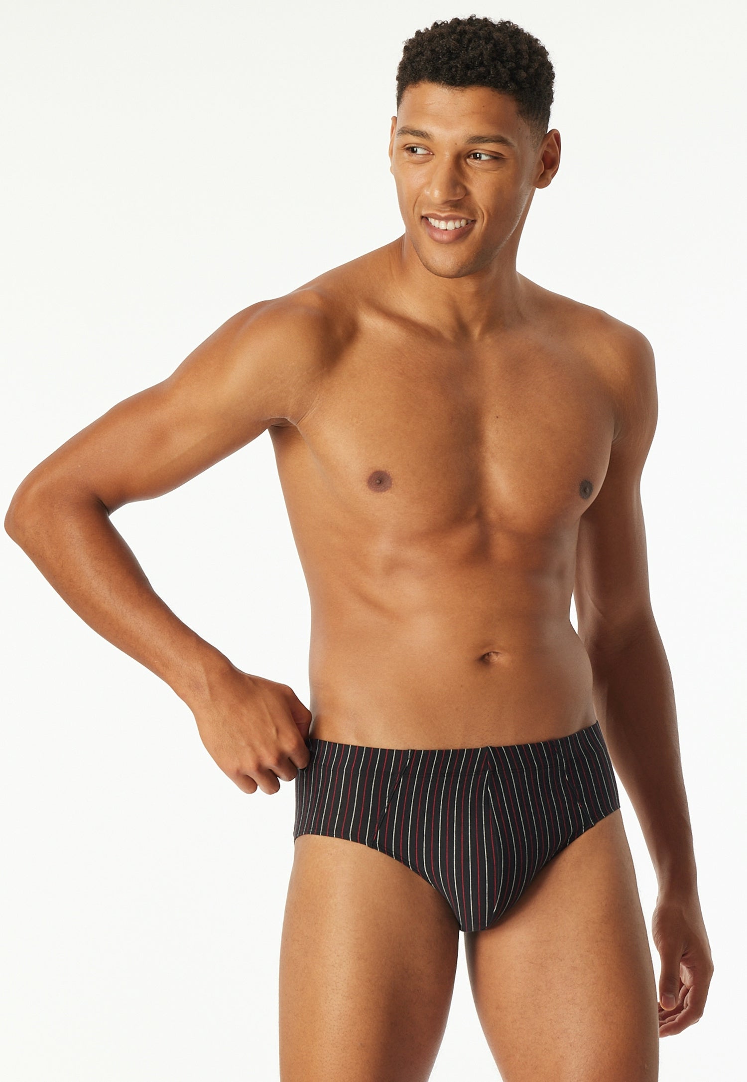 Slips 3er-Pack aus Baumwolle - 909-sortiert 3 - Schwarz