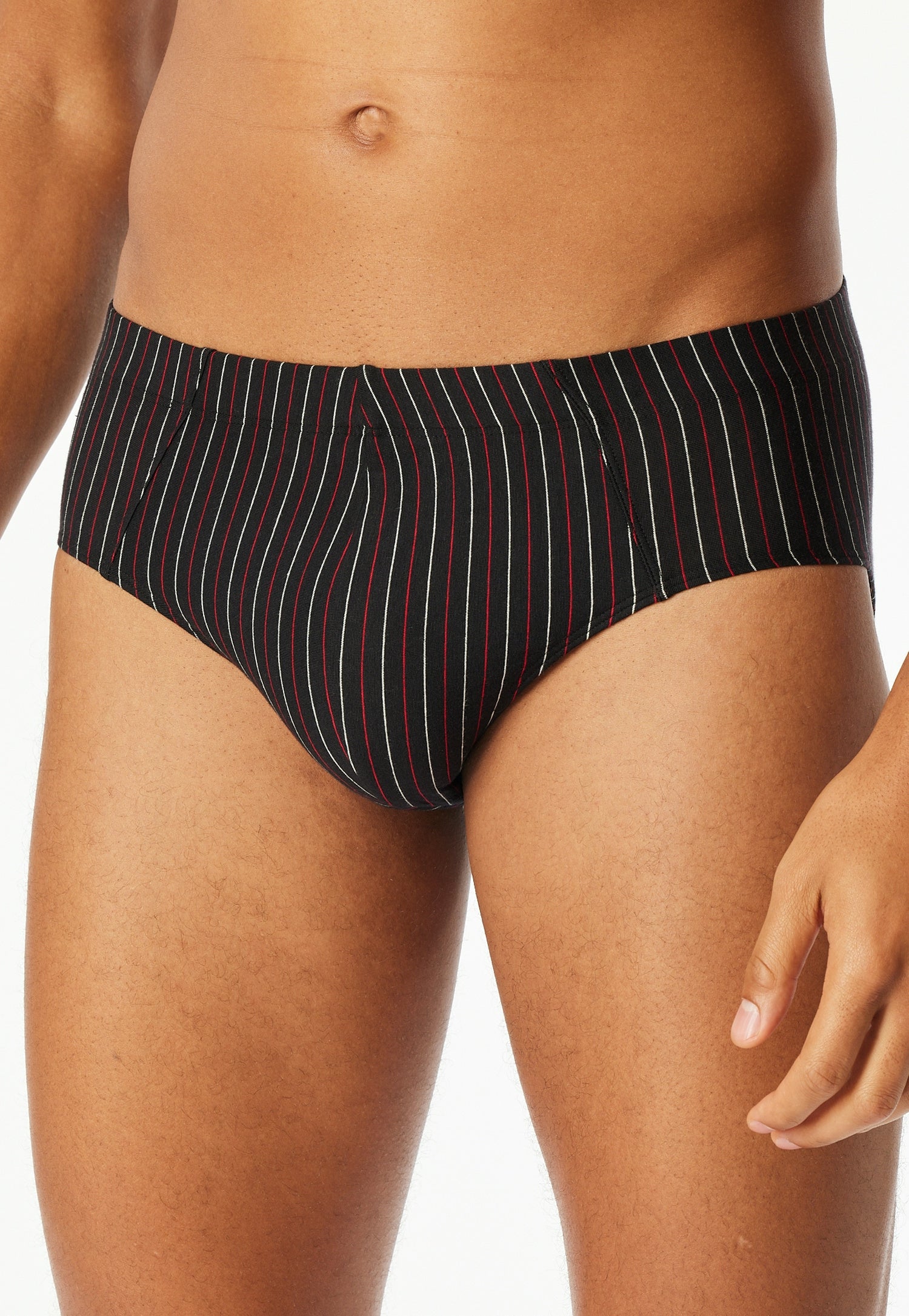 Slips 3er-Pack aus Baumwolle - 909-sortiert 3 - Schwarz