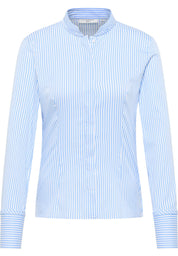 Bluse gestreift Slim Fit - 12-mittelblau - Blau