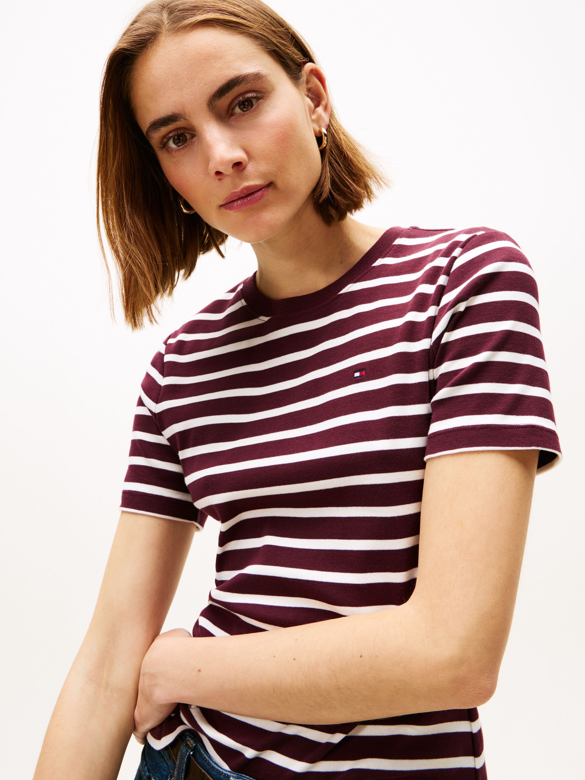 T-Shirt CODY Slim Fit - 0E1-RED - Rot