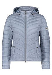 Steppjacke mit abnehmbarer Kapuze - 8380-Faded Blue - Blau