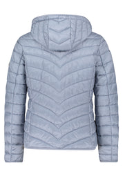 Steppjacke mit abnehmbarer Kapuze - 8380-Faded Blue - Blau
