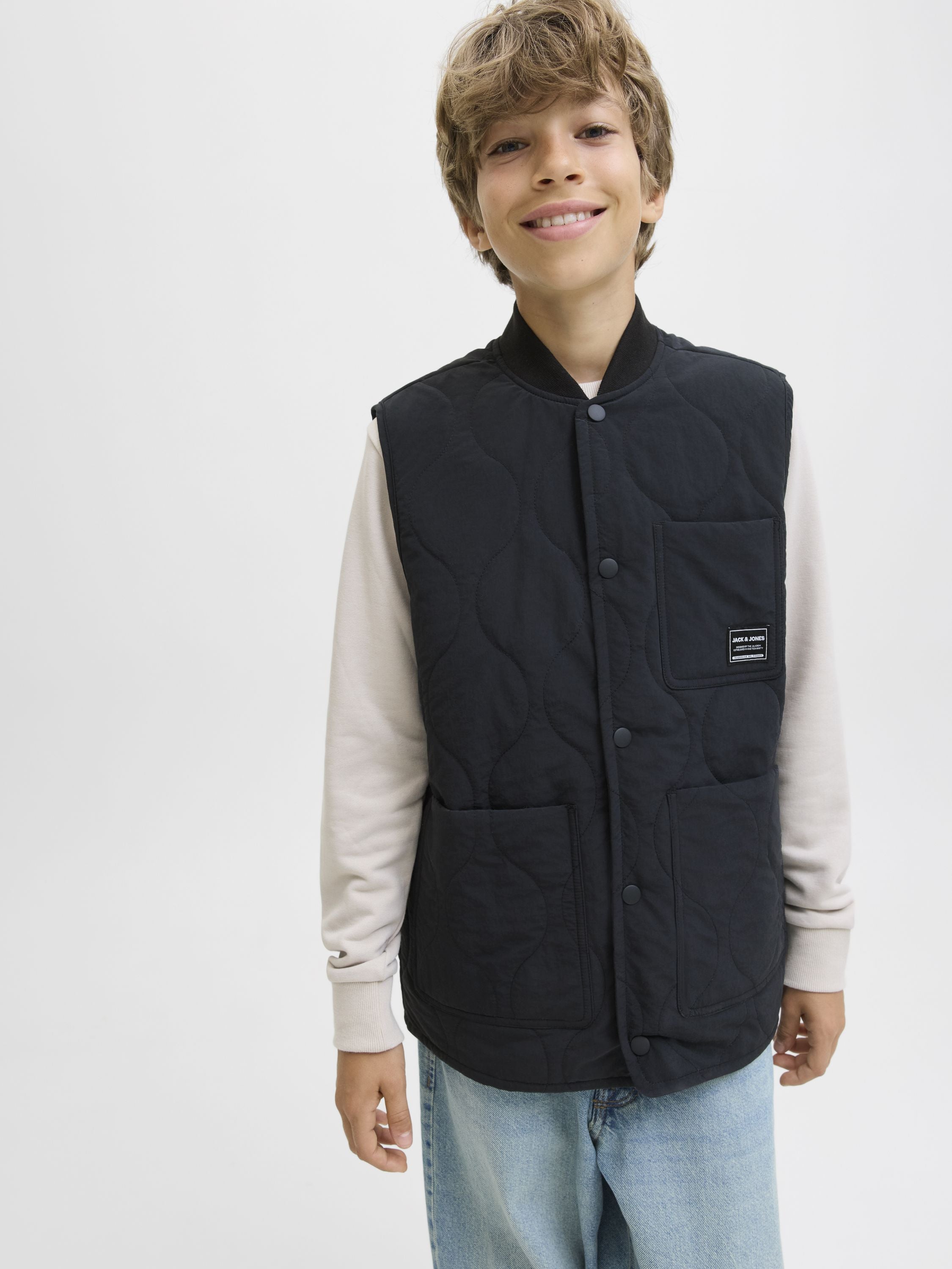 Steppweste - Black - Schwarz