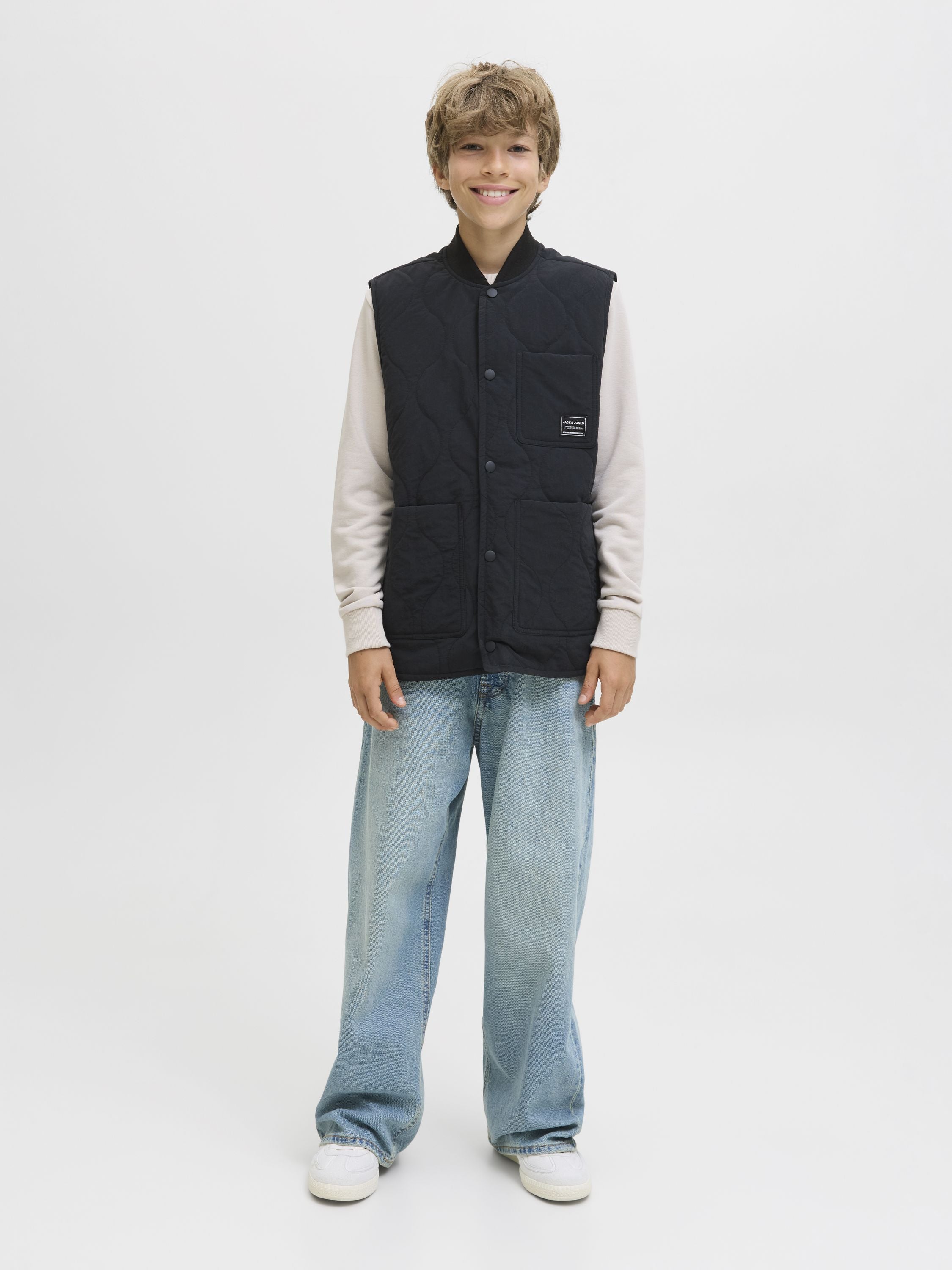 Steppweste - Black - Schwarz