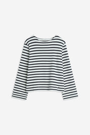 Langarmshirt CITAJA gestreift - 02-weiSS - Weiß