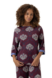 Schlafshirt aus Modal - 1725-boysenberry - Rot