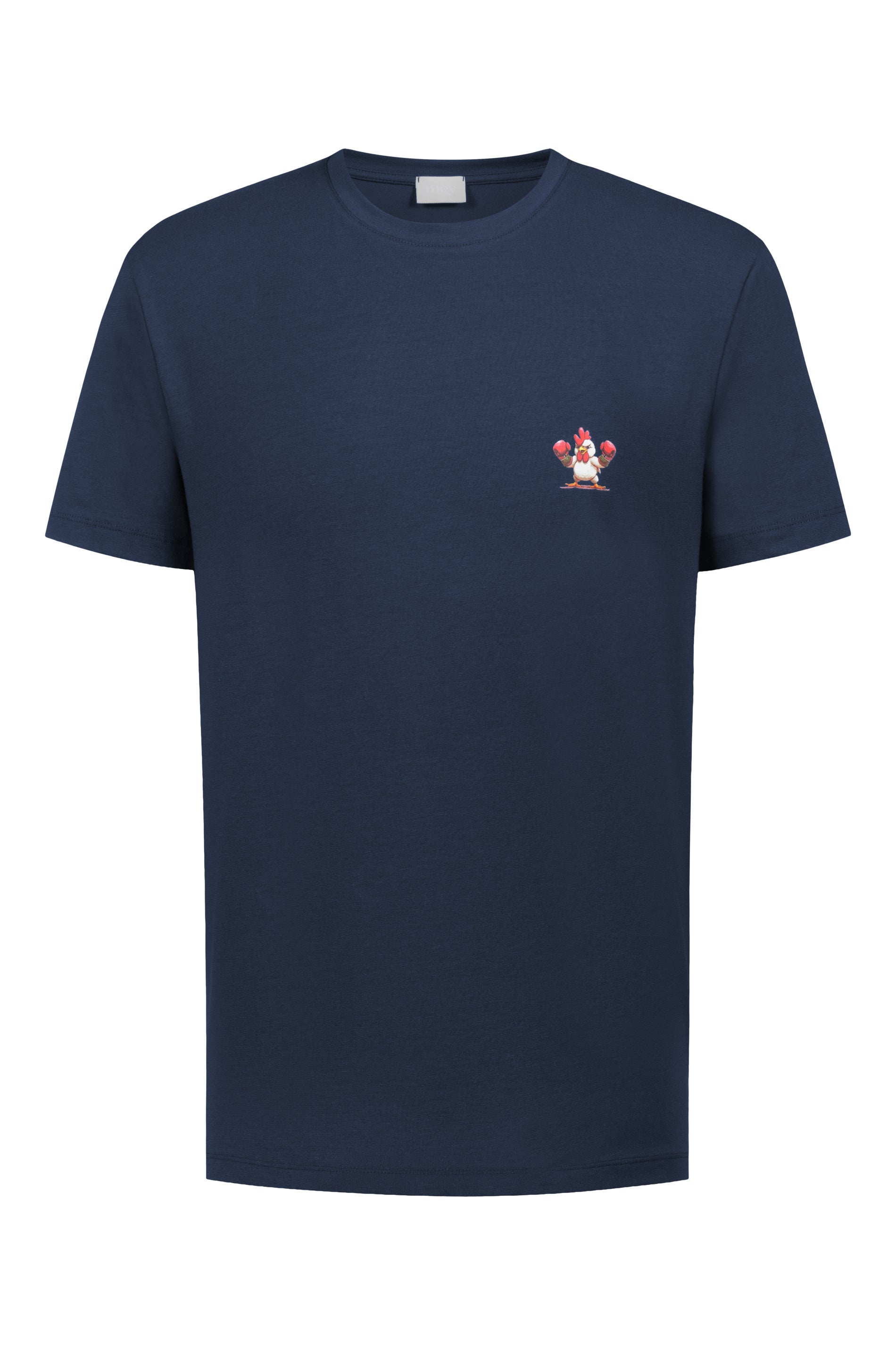 Schlaf-T-Shirt aus Baumwolle - 668-yacht blue - Blau