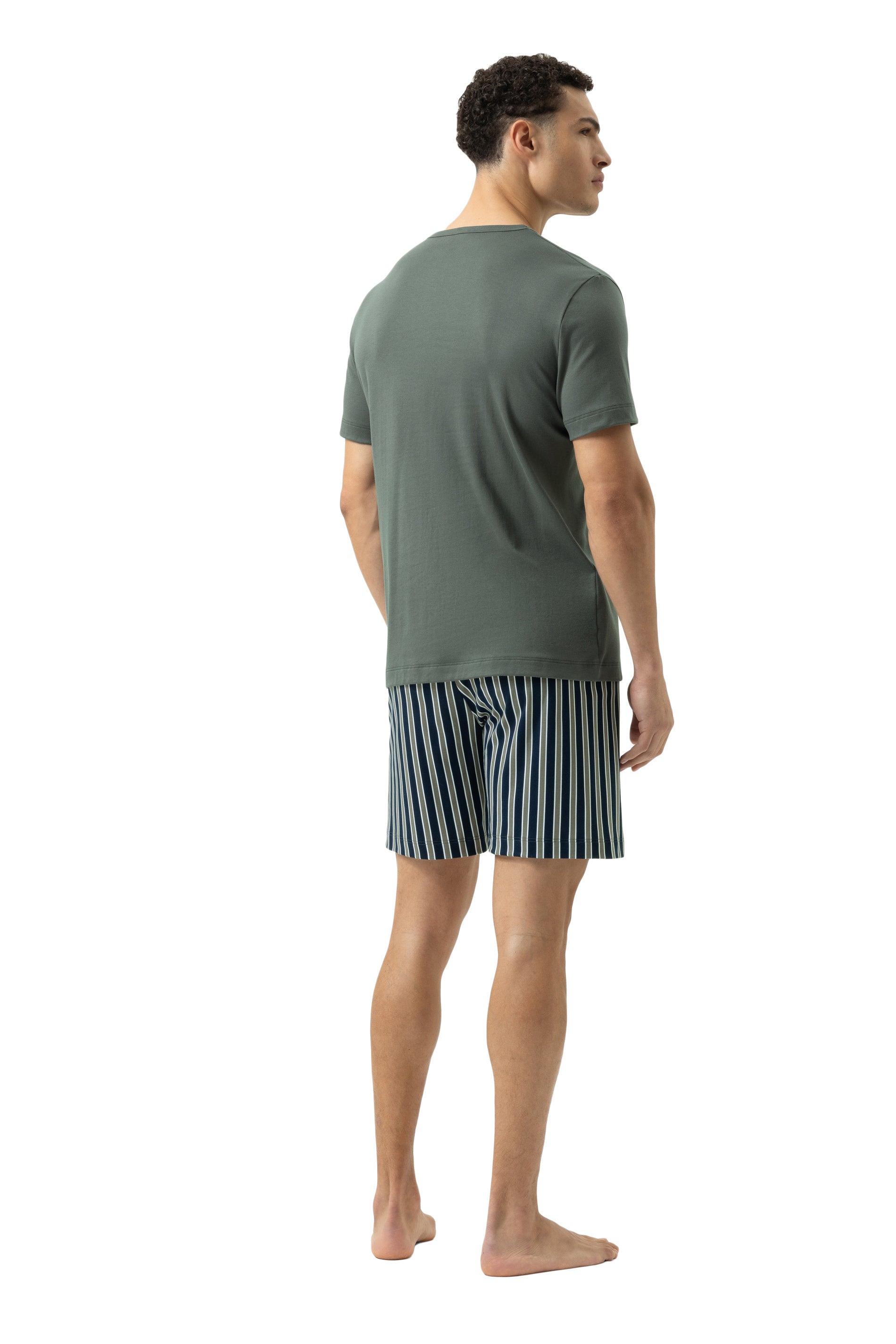 Schlafanzug aus Baumwolle - 1709-grey hunter - Grün