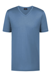 T-Shirt aus Modal - 28-galactic blue - Blau