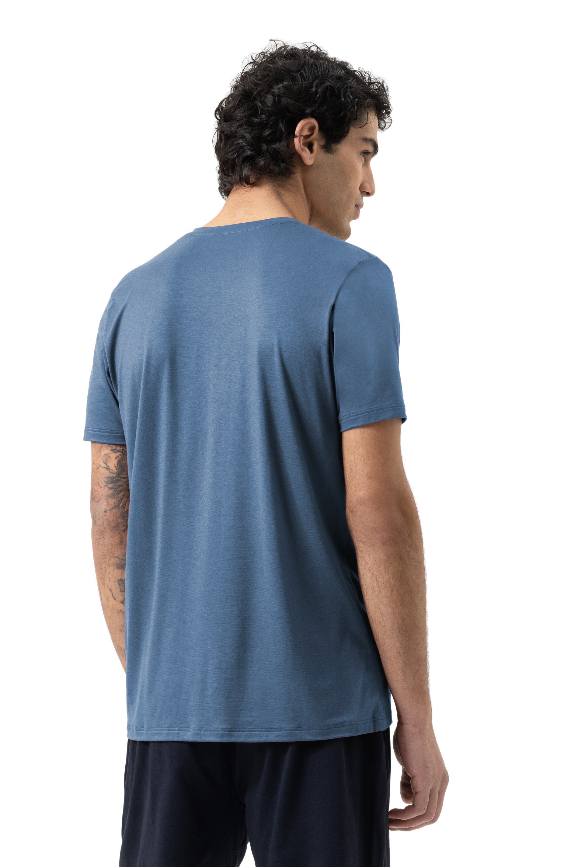 T-Shirt aus Modal - 28-galactic blue - Blau
