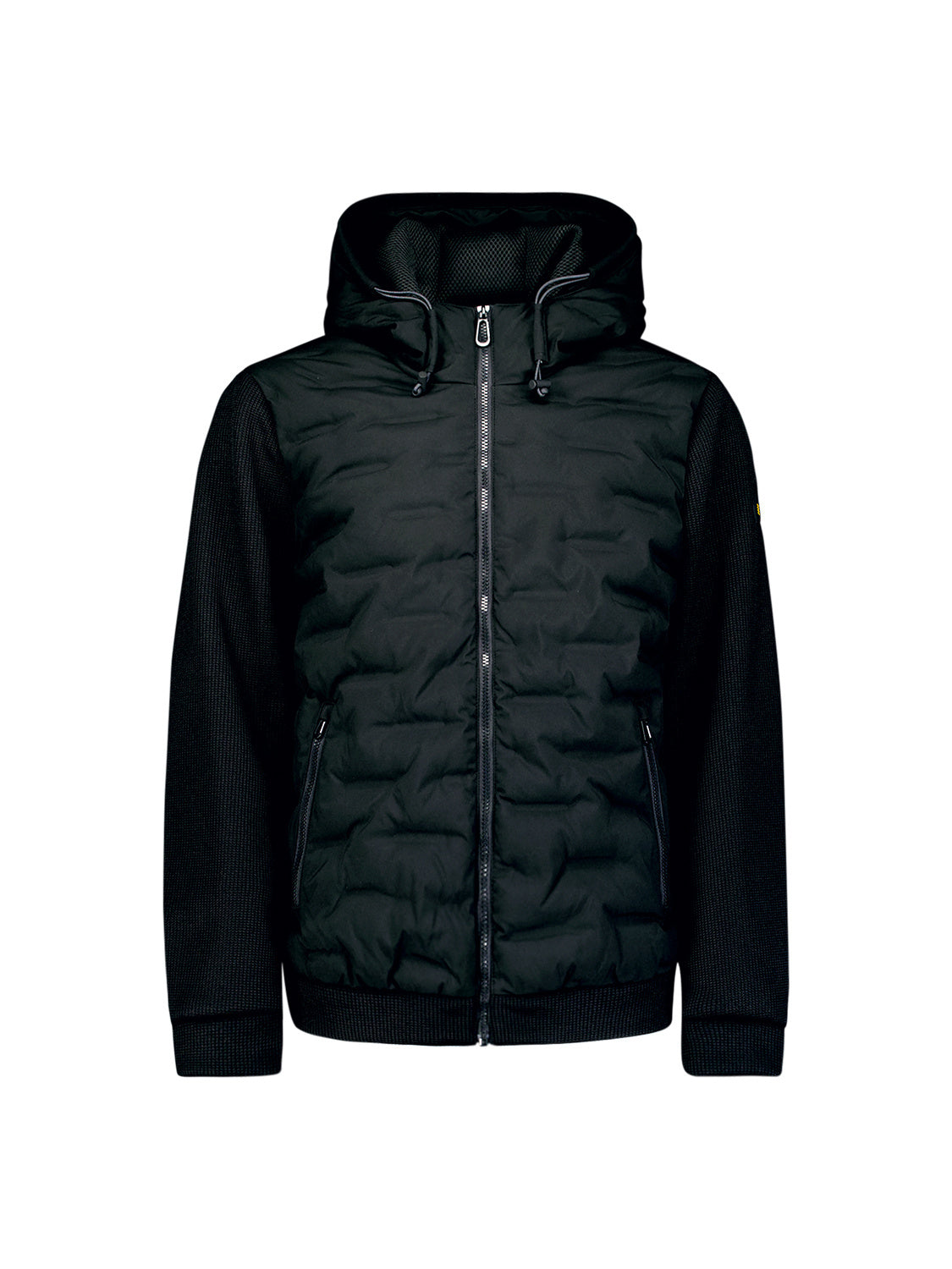 Hybridjacke gesteppt - 020-Black - Schwarz