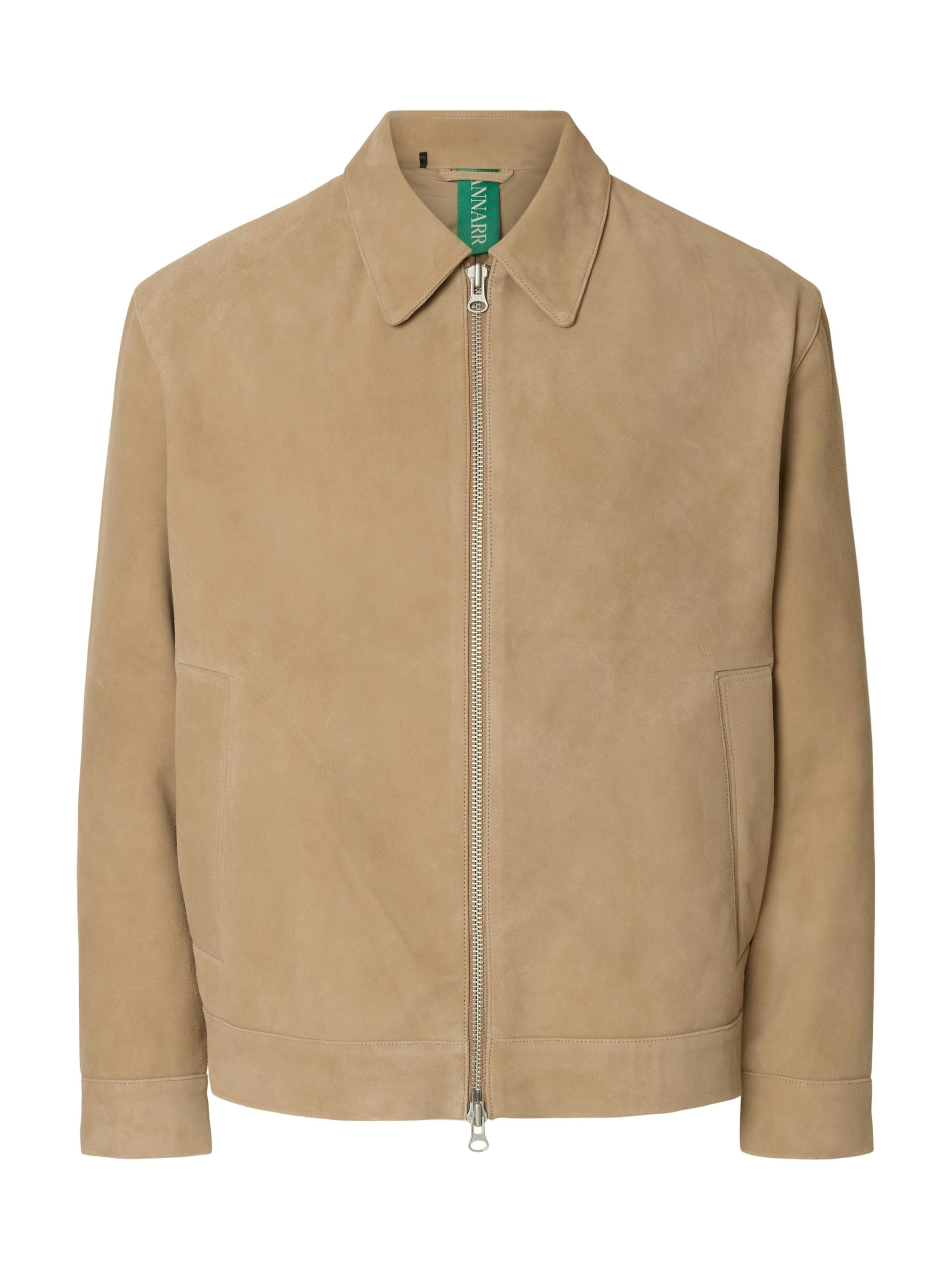 Lederjacke ANRJO SUEDE - Weathered Teak - Braun