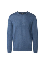 Strickpullover aus Merinowolle - 378 - Blau