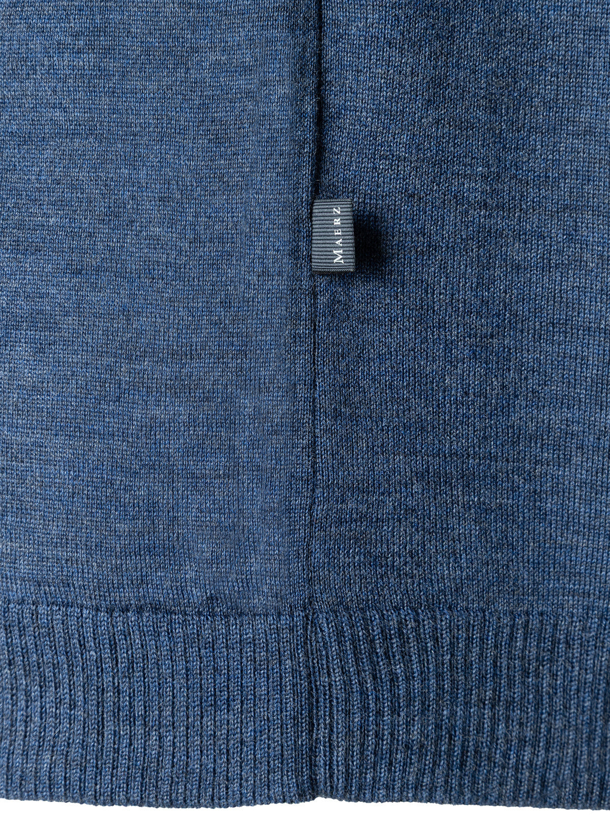 Strickpullover aus Merinowolle - 378 - Blau