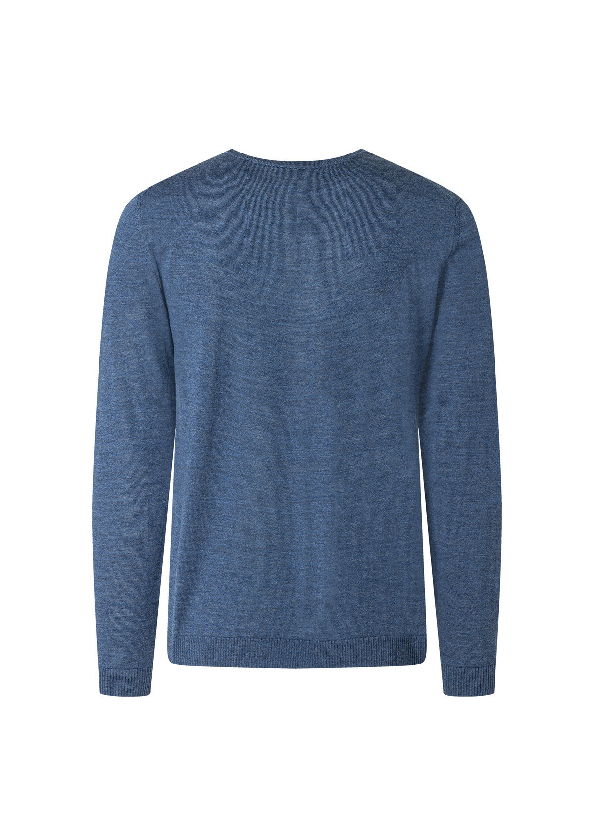 Strickpullover aus Merinowolle - 378 - Blau
