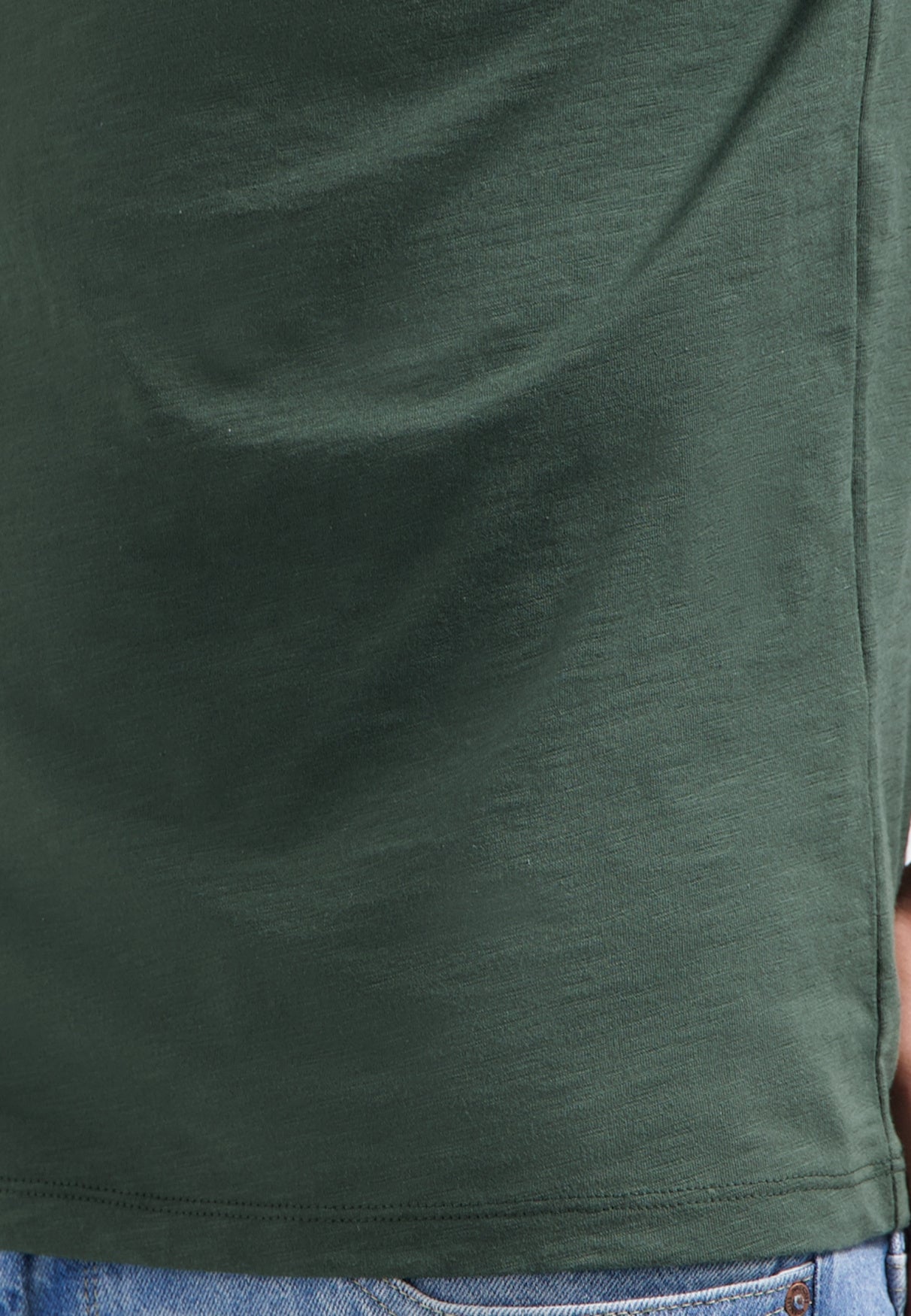 T-Shirt aus Baumwolle - 052-Dark Green - Grün